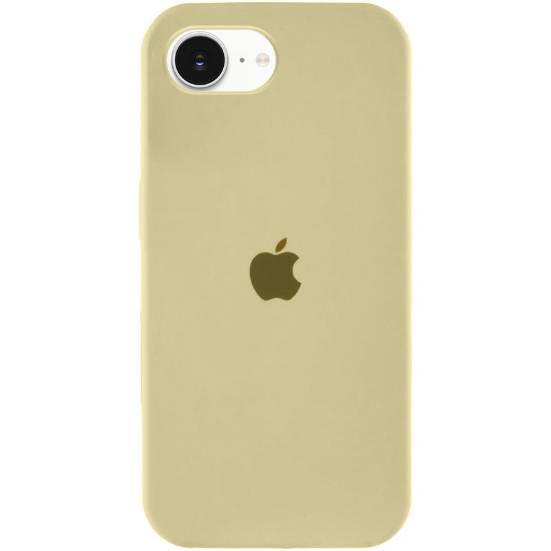 Чехол Silicone Case Full Protective (AA) для Apple iPhone 16e (6.1") (Желтый / Mellow Yellow)