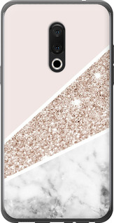 Чехол Пастельный мрамор для Meizu 15 Plus