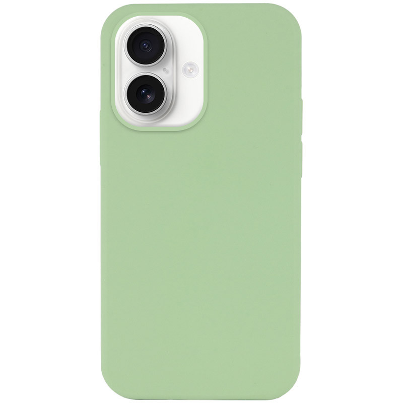 Чохол Silicone Case Full Protective (AA) NO LOGO на Apple iPhone 16 Plus (6.7") (М'ятний / Mint)