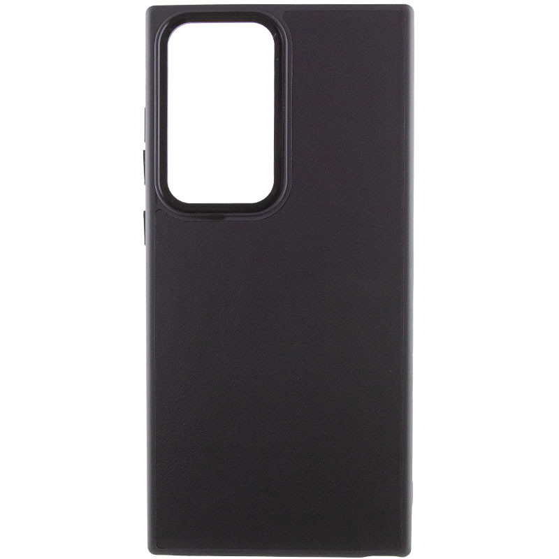 Шкіряний чохол Bonbon Leather Metal Style на Samsung Galaxy S23 Ultra (Чорний / Black)