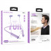 Фото Bluetooth наушники Borofone BE66 Motor neck-mounted (Purple) в магазине vchehle.ua