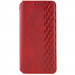 Кожаный чехол-книжка GETMAN Cubic (PU) для Apple iPhone X / XS (5.8") (Красный)