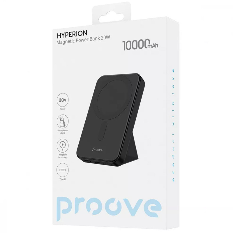 Заказать Портативное зарядное устройство Proove Hyperion 20W 10000 mAh (Black) на vchehle.ua