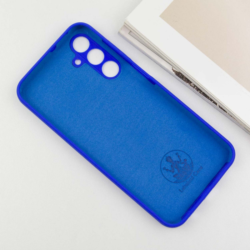Чохол Silicone Cover Lakshmi Full Camera (AA) на Samsung Galaxy A55 (Синій / Iris) в магазині vchehle.ua