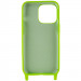 Чехол Cord case c длинным цветным ремешком для Apple iPhone 13 Pro (6.1") (Салатовый) в магазине vchehle.ua