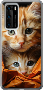 Чохол Котики 2 на Huawei P40