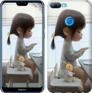 

Чехол Милая девочка с зайчиком для Huawei Honor 9i 911453