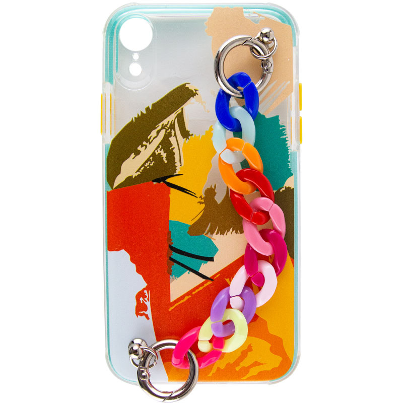 

TPU+PC чехол Colorspot с ремешком-цепью для Apple iPhone XR (6.1") (Tropic) 1186869