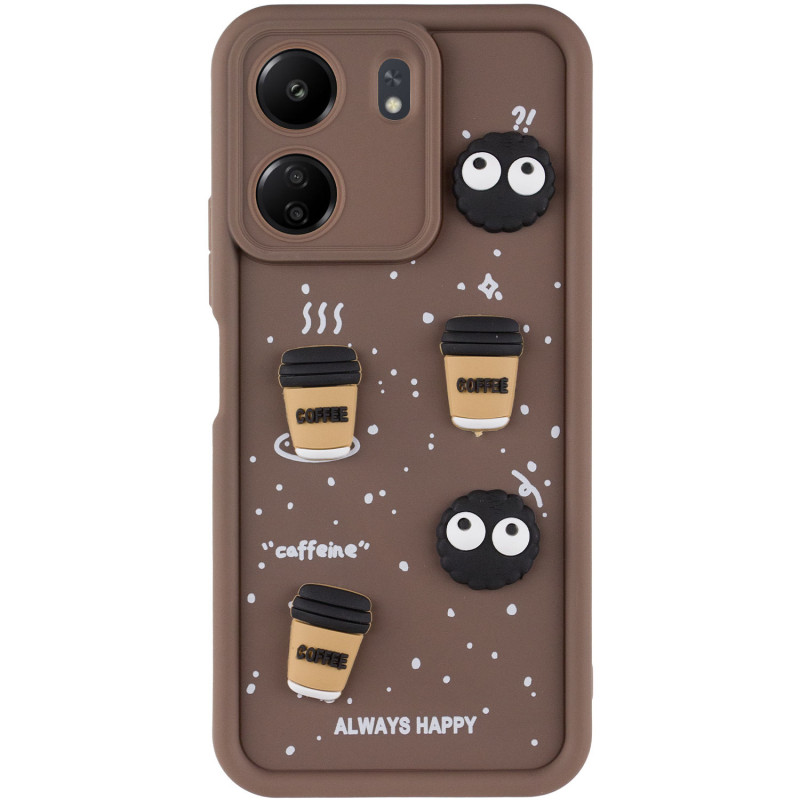 Фото Чохол TPU Toys Case на Xiaomi Redmi 13C / Poco C65 (Brown / Always Happy) на vchehle.ua