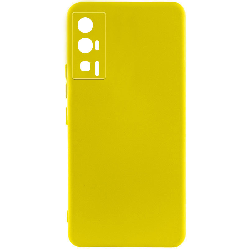 Чохол Silicone Cover Lakshmi Full Camera (A) на Xiaomi Poco F5 Pro (Жовтий / Flash)