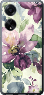 

Чехол Цветы акварелью для Oppo A98 1695626