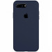 Чехол Silicone Case Full Protective (AA) для Apple iPhone 7 plus / 8 plus (5.5") (Темный Синий / Midnight Blue)