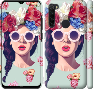 

Чохол Дівчина з квітами на Xiaomi Redmi Note 8T 875633