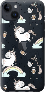 

Чехол Единорог и кофе для iPhone 14 Plus 1607526
