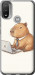 Чехол Funny Capybara CEO Working для Motorola E20