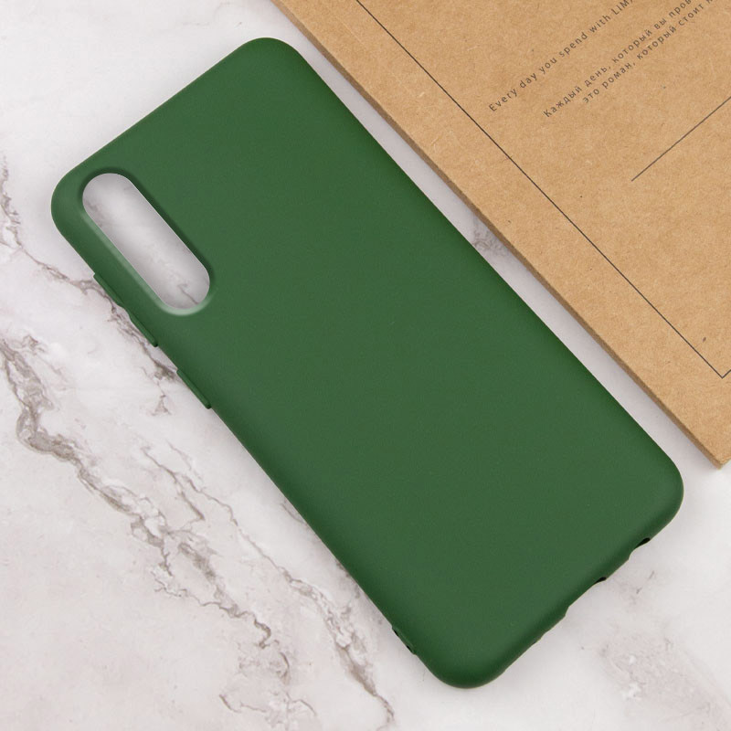 Фото Чохол TPU GETMAN Liquid Silk на Samsung Galaxy A50 (A505F) / A50s / A30s (Зелений / Dark green) в маназині vchehle.ua