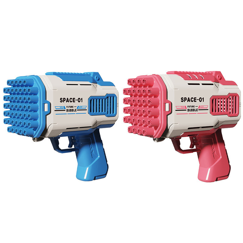 Пістолет для мильних бульбашок Bubble Gun 698-20 з насадками на 32/45 отворів 50ml