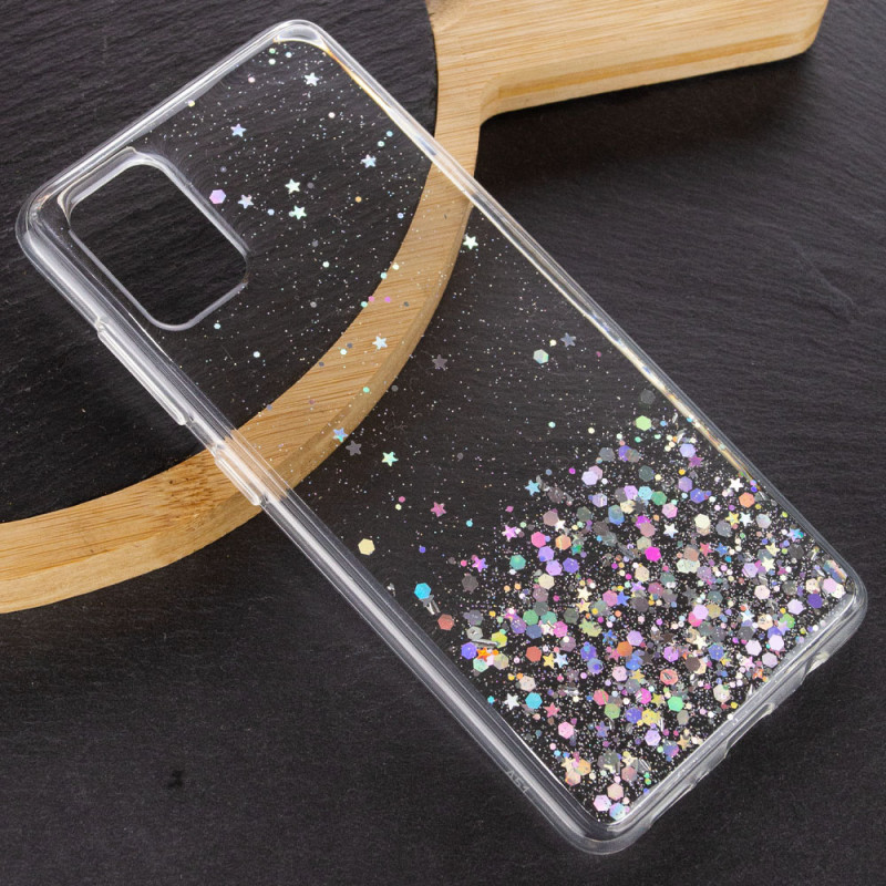 Фото TPU чохол Star Glitter на Samsung Galaxy A02s (Прозорий) на vchehle.ua