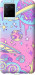 Чехол Розовая галактика для Vivo Y21