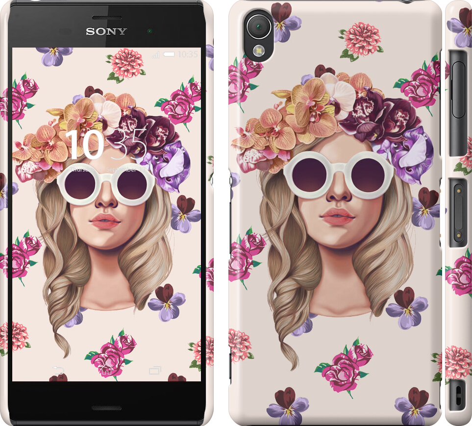 

Чехол Девушка с цветами v2 для Sony Xperia Z3 190331