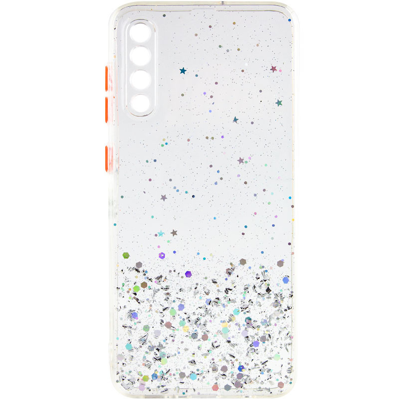 TPU чохол Spangle star із захистом камери на Samsung Galaxy A50 (A505F) / A50s / A30s (Прозорий)