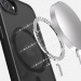 Фото TPU+PC чехол Metal Buttons with  Magnetic Safe Colorful для Apple iPhone 16e (6.1") (Черный / Black) на vchehle.ua