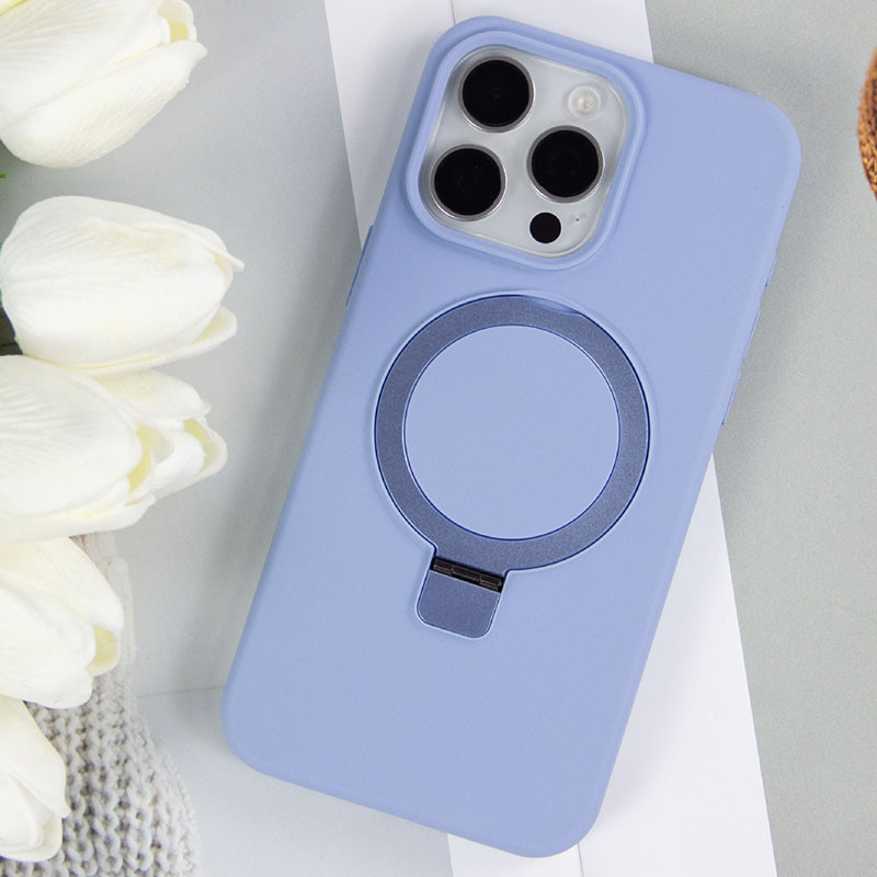 Чохол Silicone Case Full Protective NO LOGO with Ring на Apple iPhone 12 Pro Max (6.7") (Blue) в магазині vchehle.ua