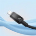 Фото Дата кабель Baseus Discolor Series Fast Charging USB to Lightning 2.4A (1m) (P10374900) (Cluster Black) на vchehle.ua