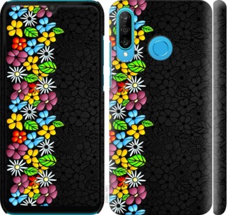 

Чехол цветочный орнамент для Huawei P30 Lite 704745