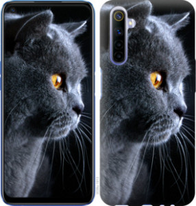 Чехол Красивый кот для Realme 6