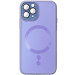 Чохол TPU+Glass Sapphire Midnight with Magnetic Safe на Apple iPhone 12 Pro Max (6.7") (Бузковий / Dasheen)