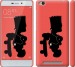 Чехол на Xiaomi Redmi 3 Барт на красном фоне