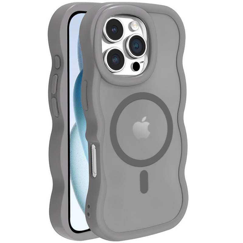 Чохол TPU+PC Undine with Magnetic Safe на Apple iPhone 16 Pro Max (6.9") (Grey)