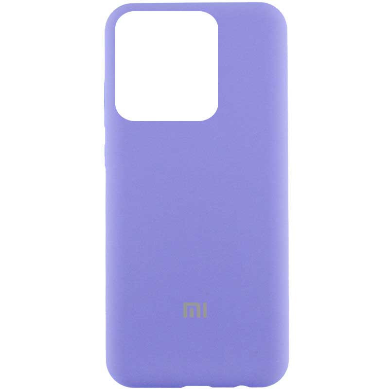 Чехол Silicone Cover Lakshmi (AAA) with Logo для Xiaomi Poco X6 / Note 13 Pro 5G (Сиреневый / Dasheen)