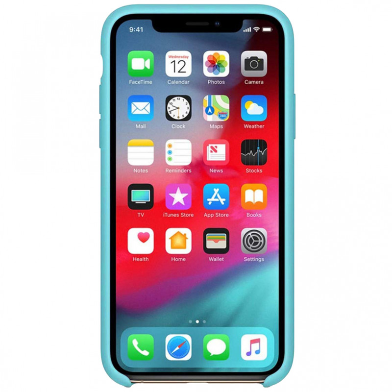 Фото Чохол Silicone Case without Logo (AA) на Apple iPhone 11 Pro (5.8") (Блакитний / Ice Blue) на vchehle.ua