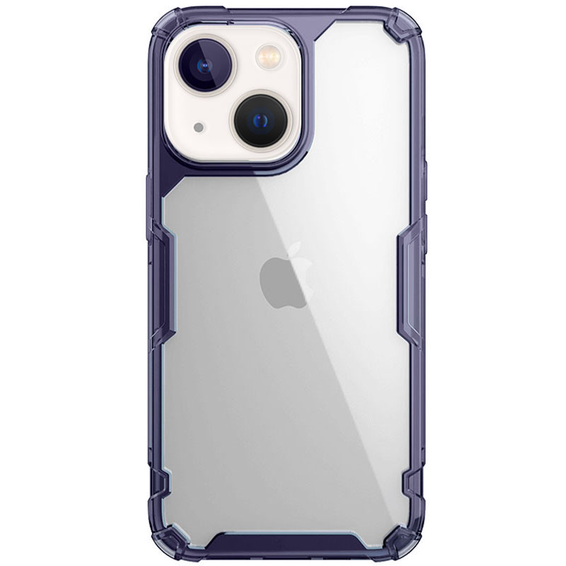 TPU чехол Nillkin Nature Pro Series для Apple iPhone 13 / 14 (6.1") (Темно-фиолетовый (прозрачный))