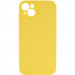 Чехол Silicone Case Full Camera Protective (AA) NO LOGO для Apple iPhone 14 (6.1") (Желтый / Yellow)