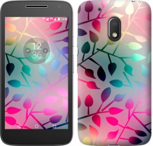 Чехол Листья для Motorola Moto G4 Play