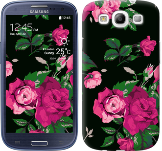 

Чехол Розы на черном фоне для Samsung Galaxy S3 Duos I9300i 546806