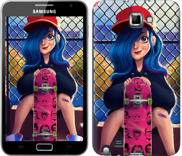 

Чехол Прикольная девочка со скейтбордом для Samsung Galaxy Note i9220 618117