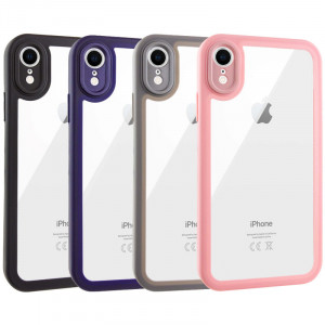 TPU чохол Transparent + Colour 1,5mm на Apple iPhone XR (6.1")