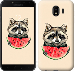 Чехол Енотик с арбузом для Samsung Galaxy J4 2018