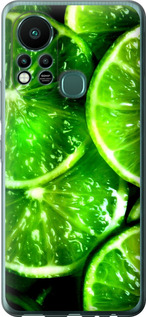 Чохол Зелені часточки лимона на Infinix Hot 11S