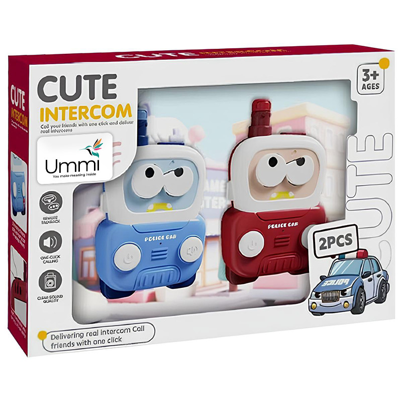 Купить Детская обучающая рация ME-214 Police Car Cute Intercom (2pcs) (Blue / Red) на vchehle.ua