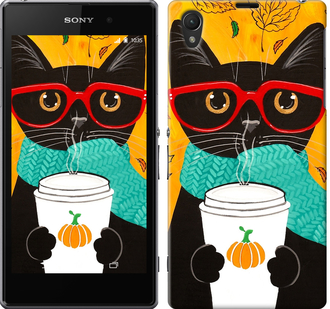 

Чохол Осінній кіт на Sony Xperia Z1 C6902 639709