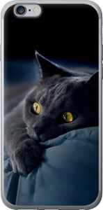Чехол Дымчатый кот для iPhone 6 plus (5.5'')