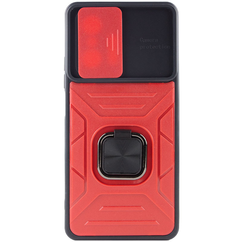 Фото Удароміцний чохол Camshield Flash Ring на Xiaomi 11T / 11T Pro (Red) на vchehle.ua