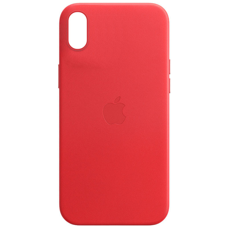 

Шкіряний чохол Leather Case (AA) на Apple iPhone XR (6.1") (Crimson) 1372152