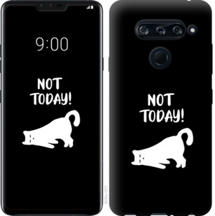 

Чехол Уставший кот для LG V40 ThinQ 874270