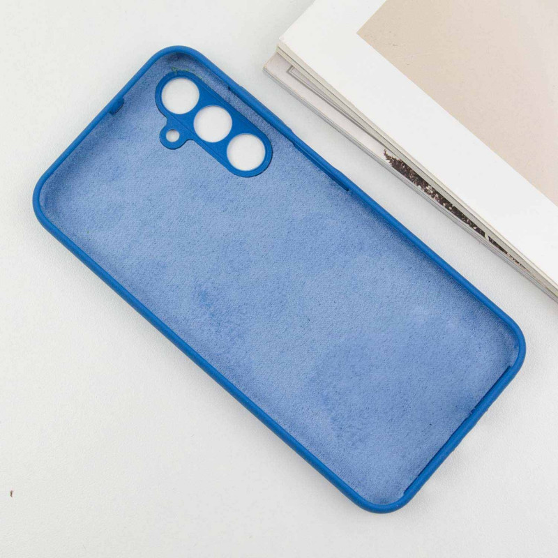 Чохол TPU GETMAN Liquid Silk Full Camera на Samsung Galaxy A05s (Синій / Navy Blue) в магазині vchehle.ua